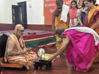 Purnahuti and Pujana by HH Swamiji at Shri Vishveshwara Venugopala Temple; Paduka Pujana (14 Feb 2026) Pictures Courtesy of Shri Shriram Shirali